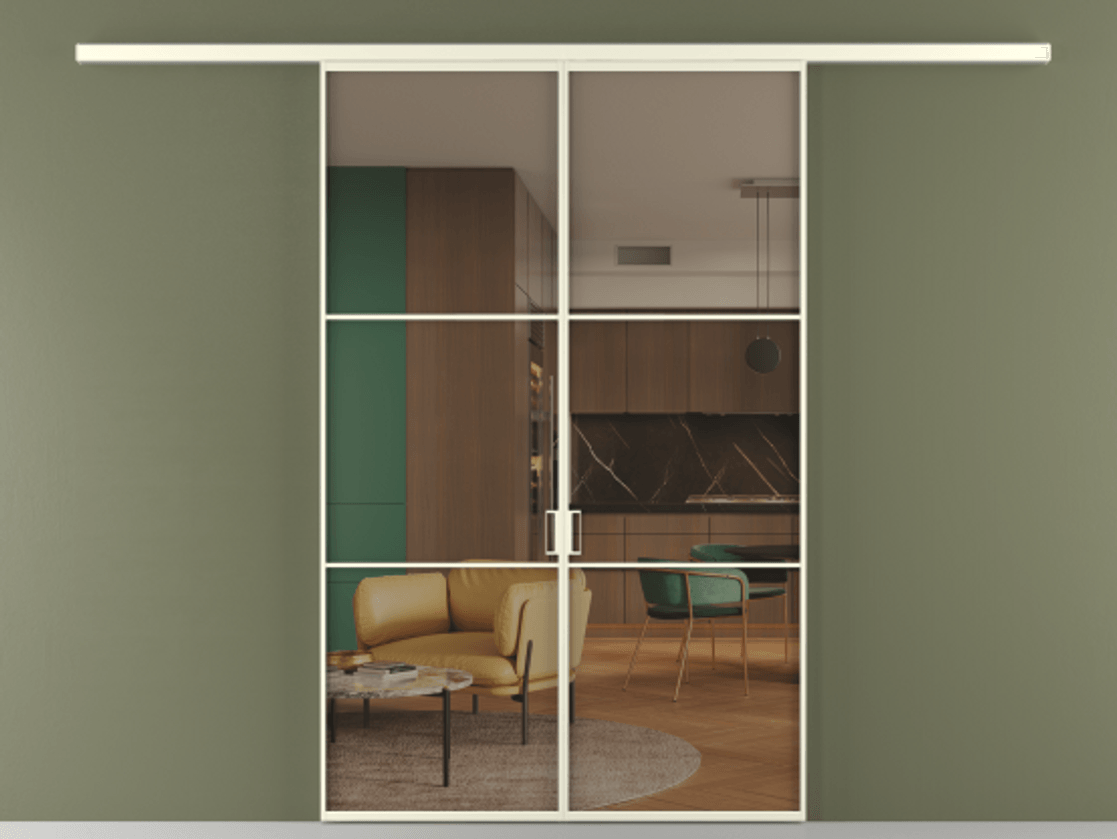 Перегородка Formato вдоль стены 2 створки АЛПР 040.03 Алюминий молочно-белый Прозрачное бронзовое стекло, триплекс. Цена 233000 ₽ 1. Полотно 2 шт. (800/2100 мм)
2. Комплект установки раздвижной системы
3. Базовый комплект фурнитуры
4.Ручка RONDO
. Фабрика дверей Волховец 8 (800) 551 43 19 Перегородка Formato вдоль стены 2 створки АЛПР 040.03 Алюминий молочно-белый Прозрачное бронзовое стекло, триплекс Цена 233000 ₽ | Volhovec