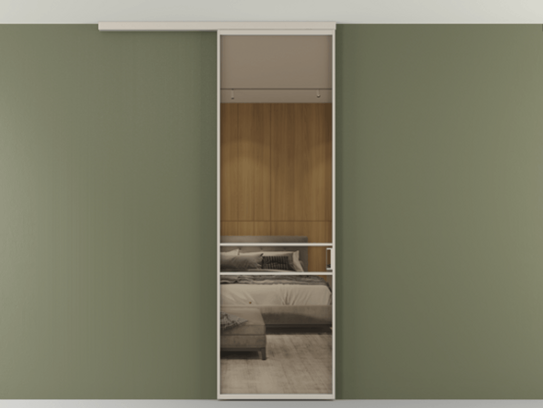 Перегородка Formato вдоль стены на потолок одностворчатая #VENDORCODE# #FURNISH# #GLASS# Цена #PRICE# #CURRENCY# | Volhovec