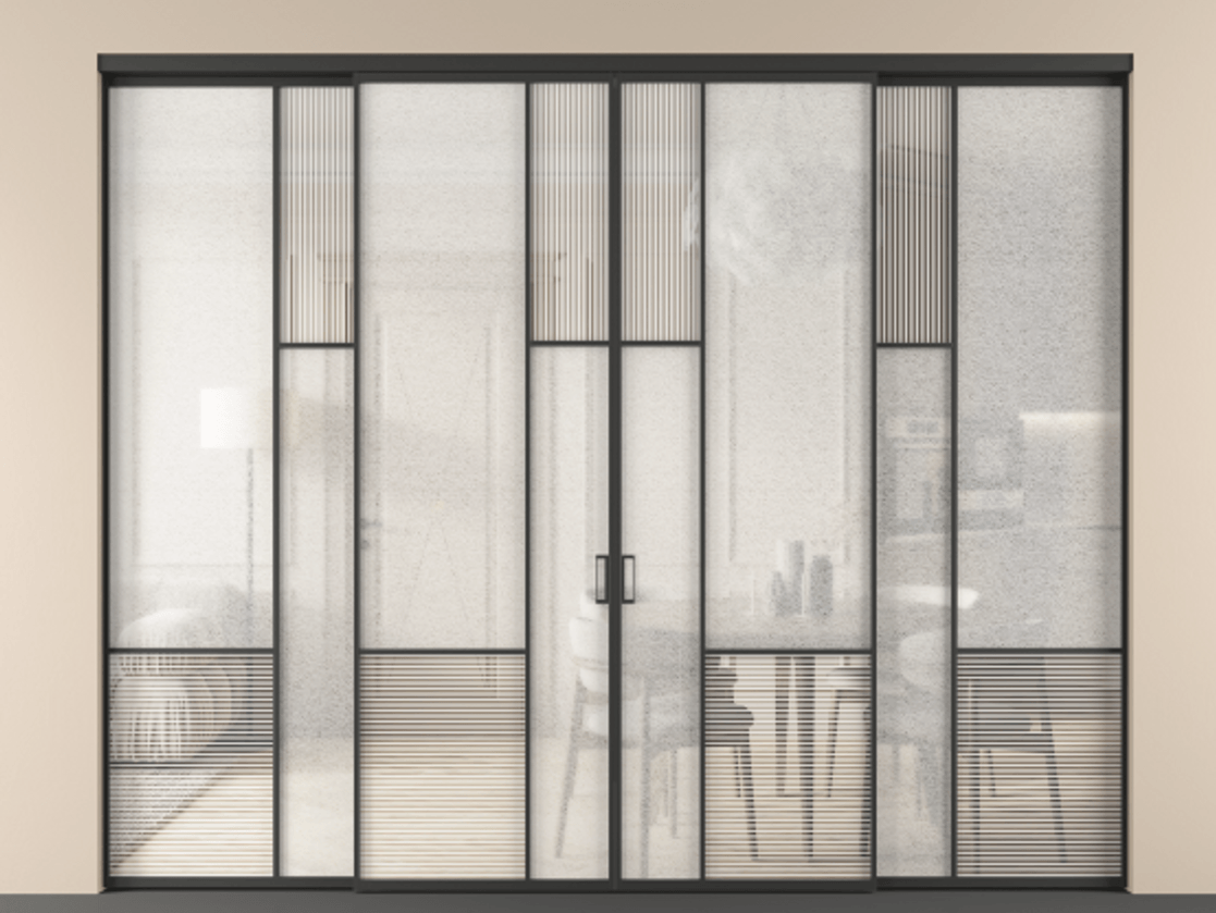 Перегородка Mosaic внутри проема четырёхстворчатая #VENDORCODE# #FURNISH# #GLASS# Цена #PRICE# #CURRENCY# | Volhovec