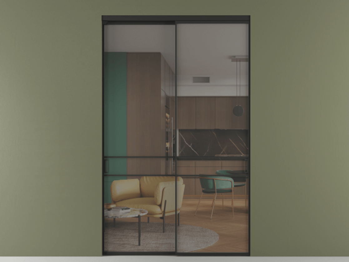 Перегородка Formato внутри проёма двустворчатая #VENDORCODE# #FURNISH# #GLASS# Цена #PRICE# #CURRENCY#  | Volhovec