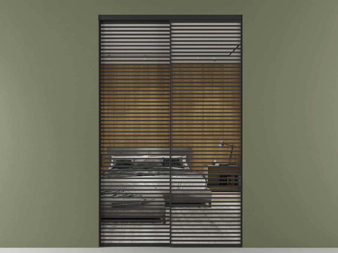 Перегородка Formato внутри проёма двустворчатая #VENDORCODE# #FURNISH# #GLASS# Цена #PRICE# #CURRENCY#  | Volhovec