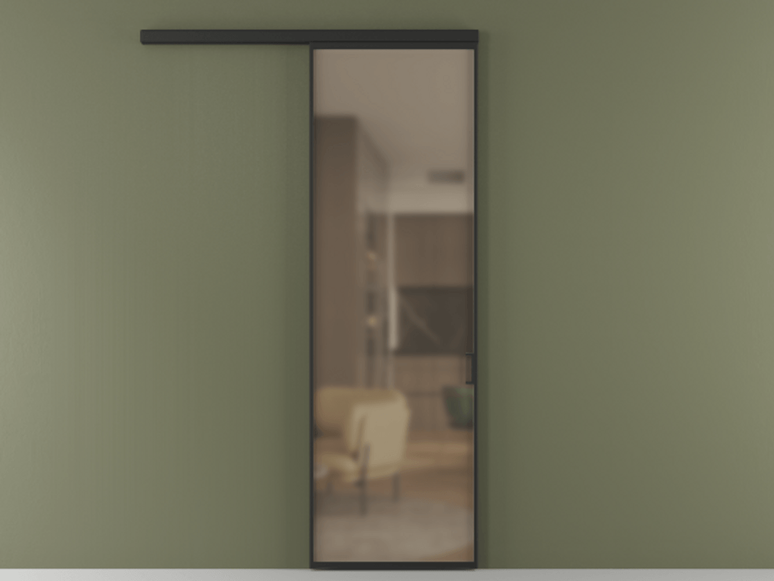 Перегородка Formato вдоль стены одностворчатая #VENDORCODE# #FURNISH# #GLASS# Цена #PRICE# #CURRENCY#  | Volhovec