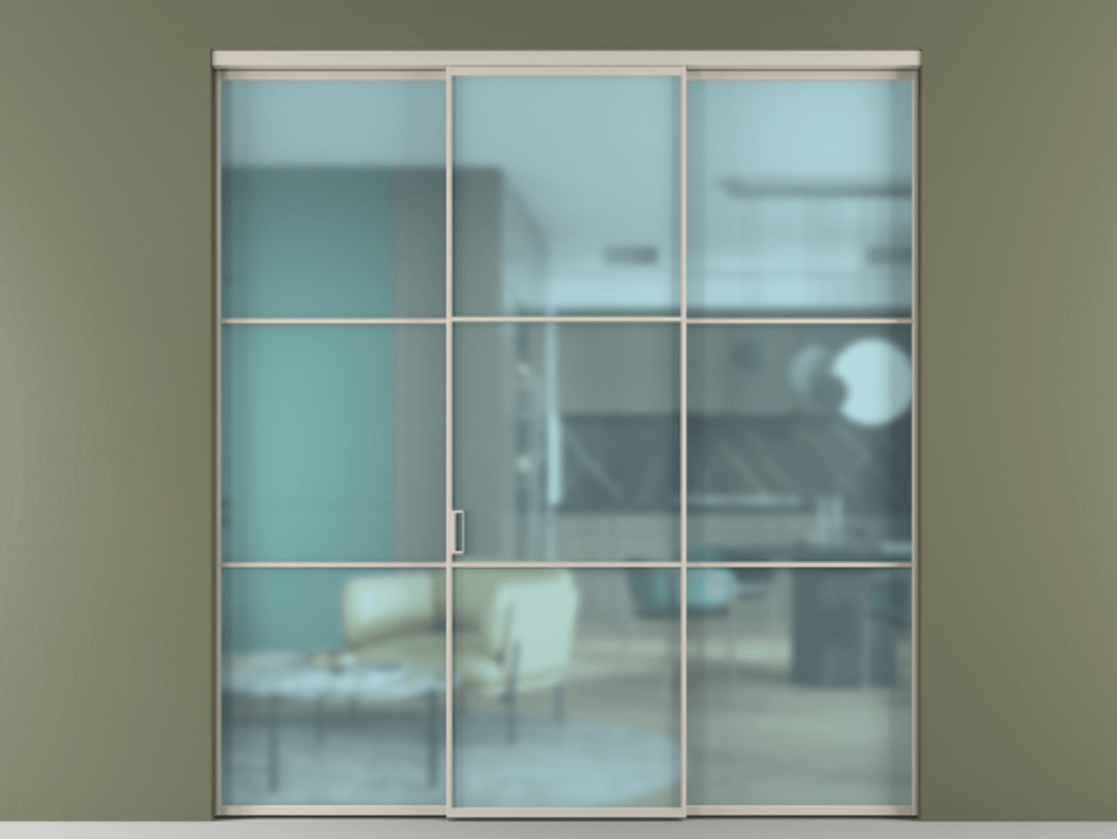 Перегородка Формато внутри проёма 3 створки АЛПР 040.03 Алюминий светло-бежевый Сатинированное голубое стекло, триплекс. Цена 237275 ₽ 1. Полотно 3 шт. (800/2100 мм)
2. Комплект установки раздвижной системы
3. Базовый комплект фурнитуры
4.Ручка Рондо. Фабрика дверей Волховец 8 (800) 551 43 19 Перегородка Формато внутри проёма 3 створки АЛПР 040.03 Алюминий светло-бежевый Сатинированное голубое стекло, триплекс Цена 237275 ₽ | Volhovec