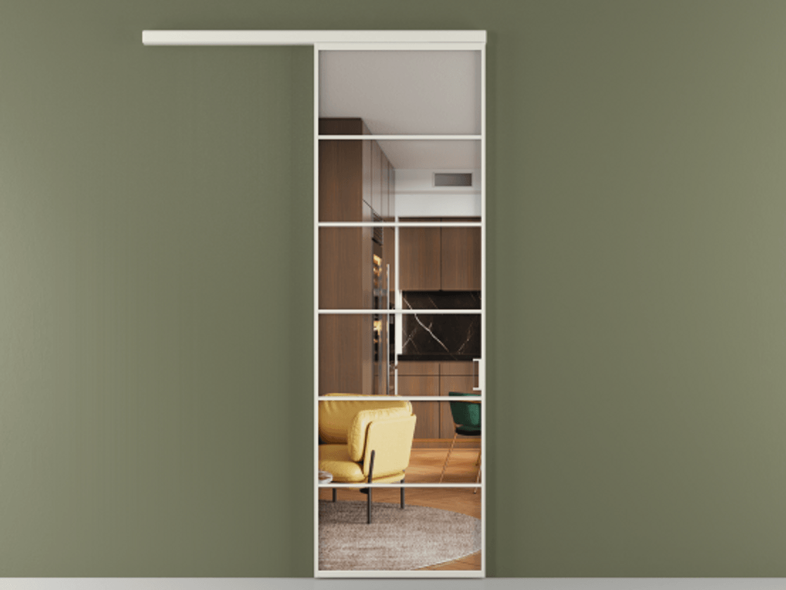 Перегородка Formato вдоль стены одностворчатая #VENDORCODE# #FURNISH# #GLASS# Цена #PRICE# #CURRENCY#  | Volhovec