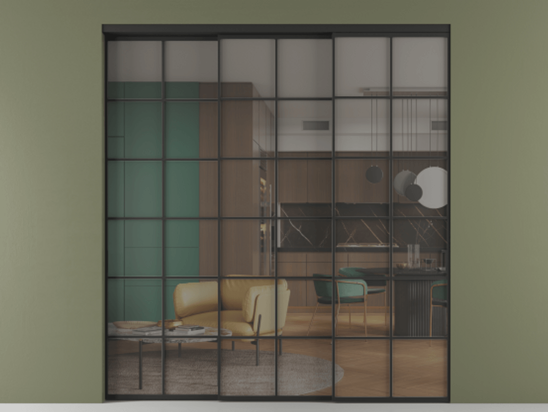Перегородка Formato внутри проёма телескопик синхро-2 #VENDORCODE# #FURNISH# #GLASS# Цена #PRICE# #CURRENCY#  | Volhovec