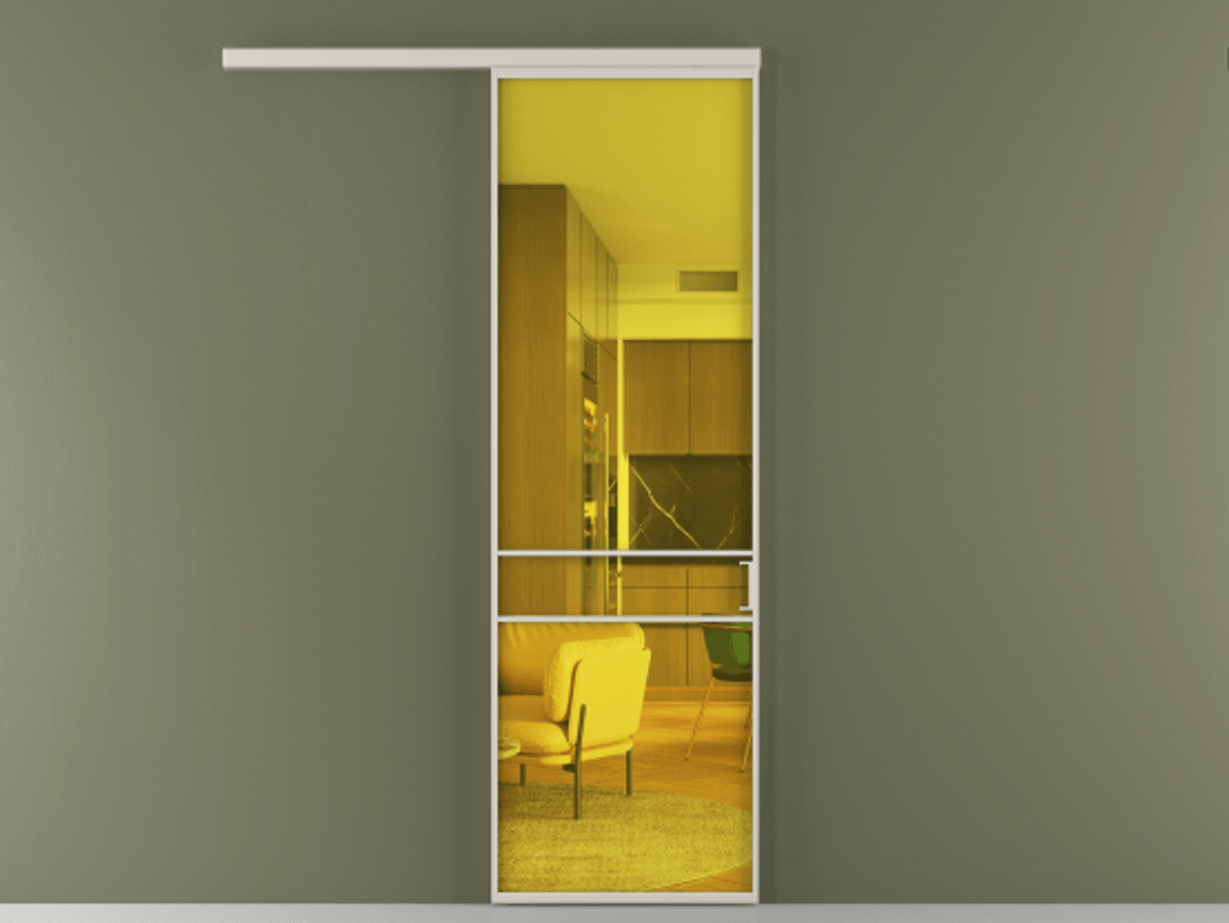 Перегородка Formato вдоль стены одностворчатая #VENDORCODE# #FURNISH# #GLASS# Цена #PRICE# #CURRENCY#  | Volhovec