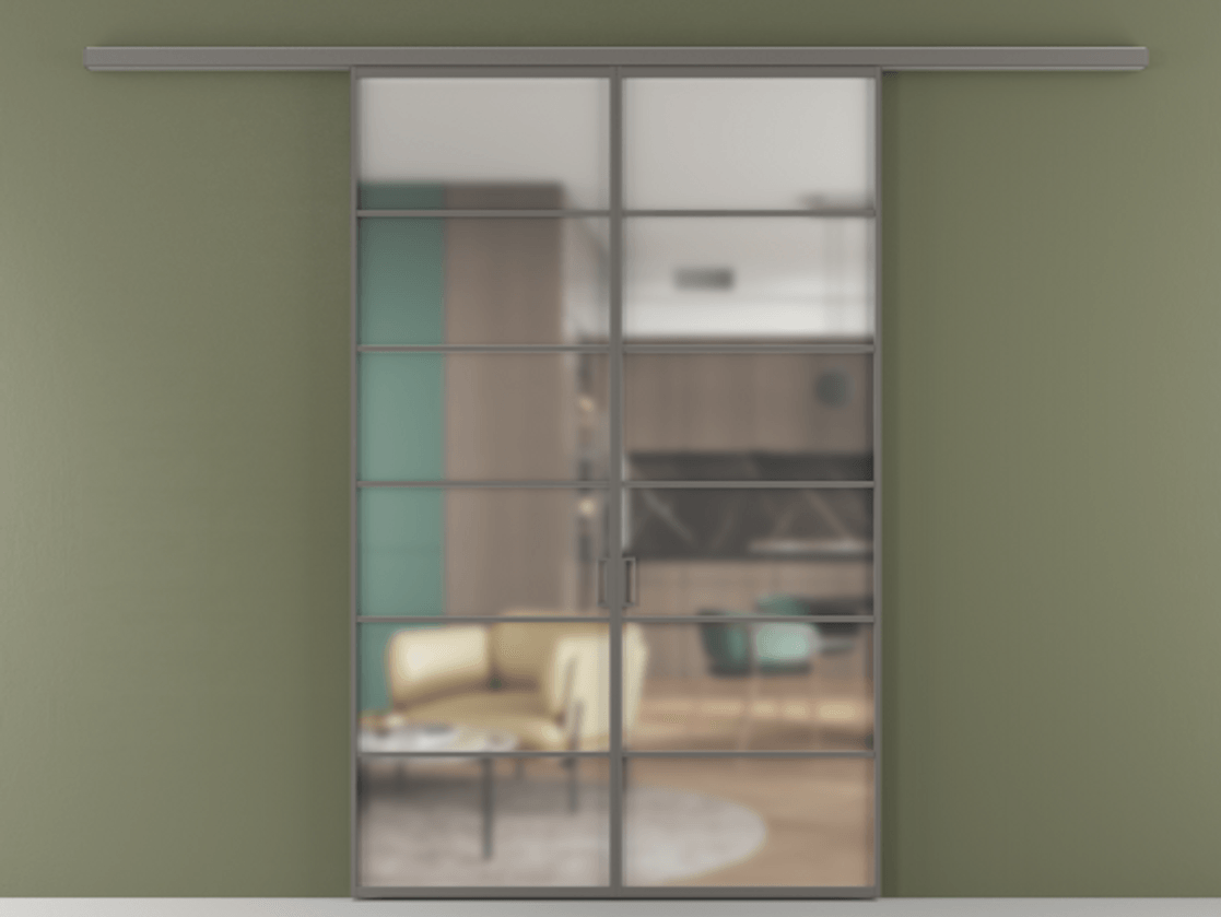 Перегородка Formato вдоль стены двустворчатая #VENDORCODE# #FURNISH# #GLASS# Цена #PRICE# #CURRENCY# | Volhovec
