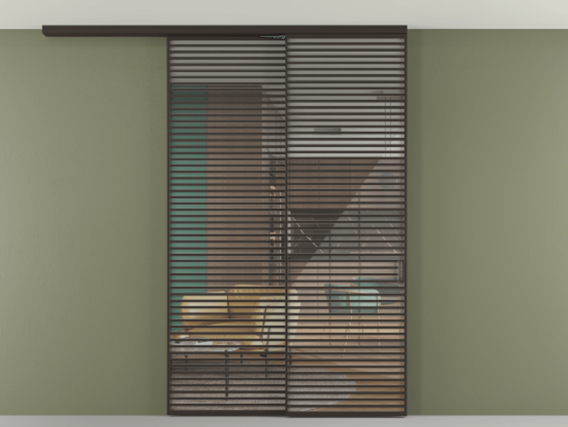 Перегородка Формато вдоль стены на потолок 2 створки с синхронным механизмом АЛПР 040.07 Алюминий антрацит Рефлективное прозрачное стекло "Стопсол", калёное. Цена 463256 ₽ 1. Полотно 2 шт. (800/2100 мм)
2. Комплект установки раздвижной системы
3. Базовый комплект фурнитуры
4.Ручка Рондо. Фабрика дверей Волховец 8 (800) 551 43 19 Перегородка Формато вдоль стены на потолок 2 створки с синхронным механизмом АЛПР 040.07 Алюминий антрацит Рефлективное прозрачное стекло "Стопсол", калёное Цена 463256 ₽ | Volhovec