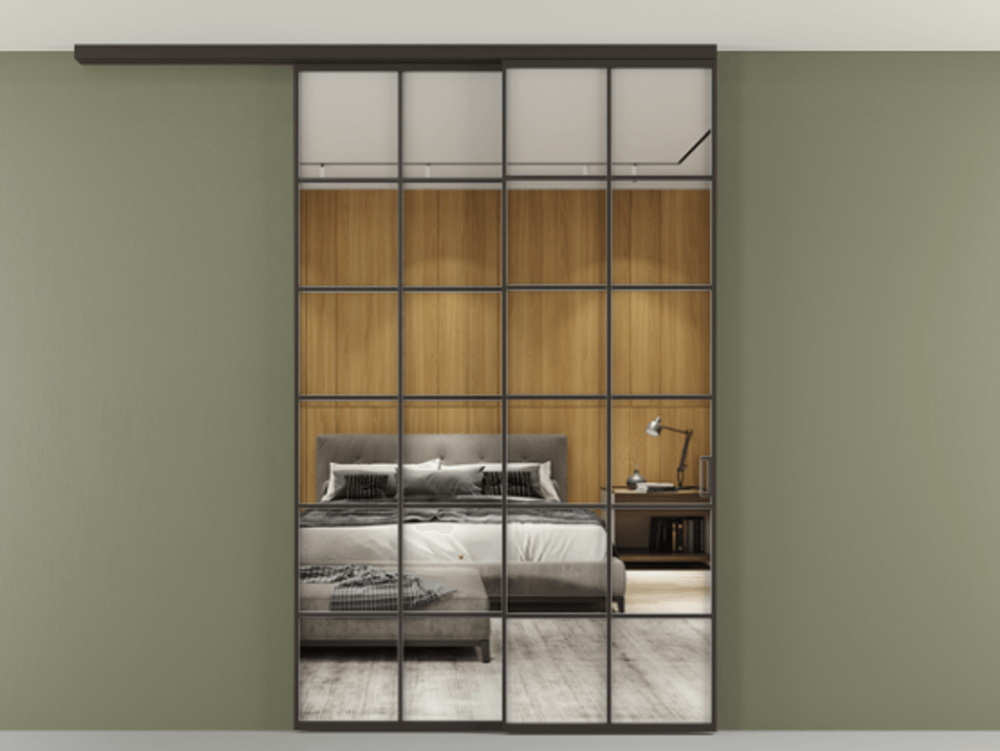 Перегородка Формато вдоль стены на потолок 2 створки с синхронным механизмом АЛПР 040.05 Алюминий антрацит Двустороннее зеркало, триплекс , триплекс 6 мм. Цена 291704 ₽ 1. Полотно 2 шт. (800/2100 мм)
2. Комплект установки раздвижной системы
3. Базовый комплект фурнитуры
4.Ручка Рондо. Фабрика дверей Волховец 8 (800) 551 43 19 Перегородка Формато вдоль стены на потолок 2 створки с синхронным механизмом АЛПР 040.05 Алюминий антрацит Двустороннее зеркало, триплекс , триплекс 6 мм Цена 291704 ₽ | Volhovec