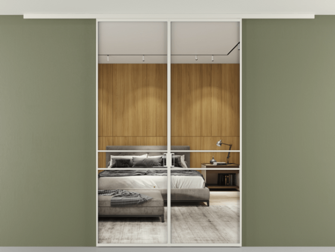 Перегородка Formato вдоль стены на потолок двустворчатая #VENDORCODE# #FURNISH# #GLASS# Цена #PRICE# #CURRENCY# | Volhovec