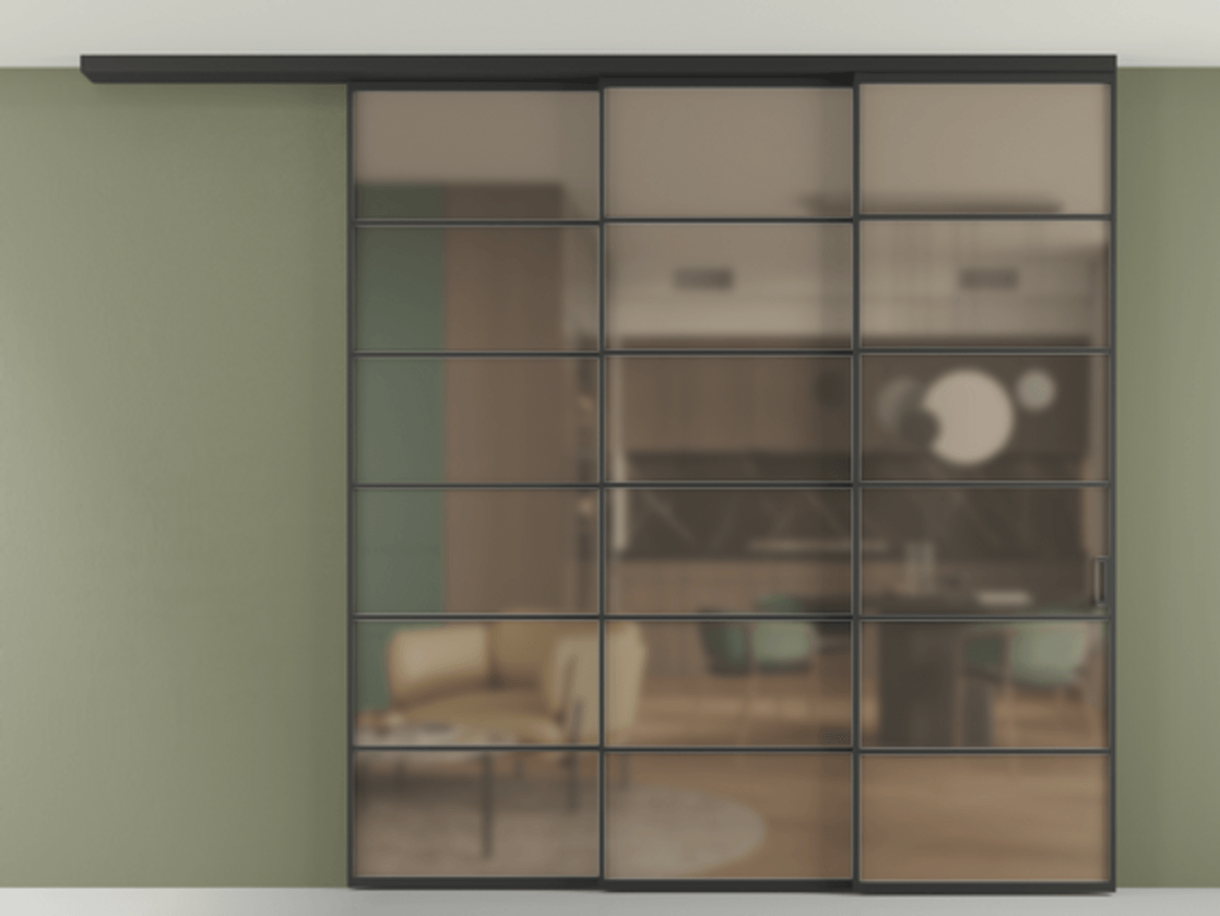 Перегородка Formato вдоль стены на потолок телескопик синхро 3 #VENDORCODE# #FURNISH# #GLASS# Цена #PRICE# #CURRENCY# | Volhovec