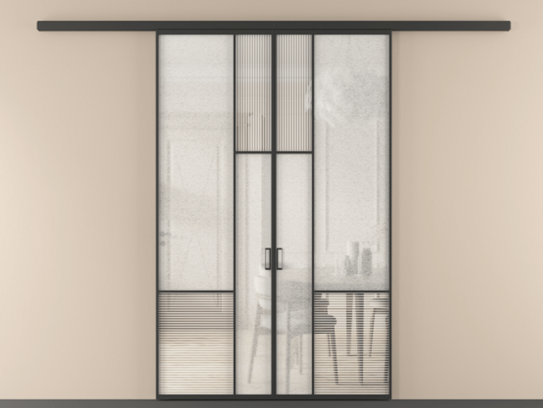 Перегородка Mosaic вдоль стены двустворчатая #VENDORCODE# #FURNISH# #GLASS# Цена #PRICE# #CURRENCY# | Volhovec