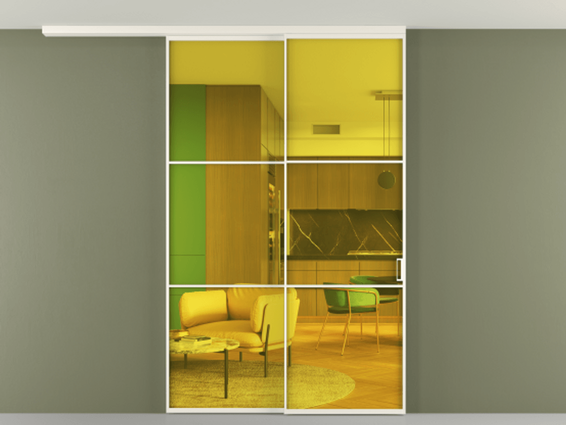 Перегородка Formato вдоль стены на потолок телескопик синхро 2 АЛПР 040.03 Алюминий пудровый белый Прозрачное жёлтое стекло, триплекс, 6мм. Цена 285780 ₽ 1. Полотно 2 шт. (800/2100 мм)
2. Комплект установки раздвижной системы
3. Базовый комплект фурнитуры
4.Ручка RONDO
. Фабрика дверей Волховец 8 (800) 551 43 19 Перегородка Formato вдоль стены на потолок телескопик синхро 2 АЛПР 040.03 Алюминий пудровый белый Прозрачное жёлтое стекло, триплекс, 6мм Цена 285780 ₽ | Volhovec