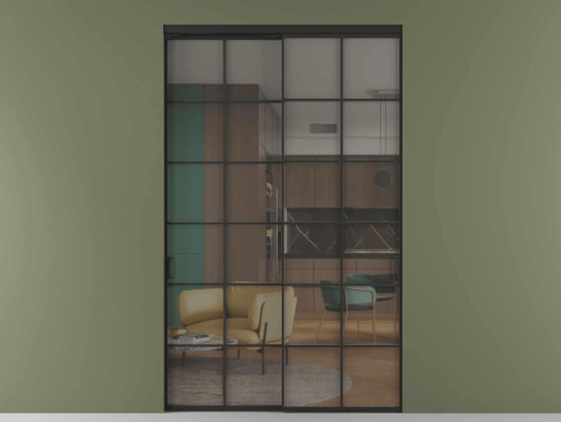 Перегородка Formato внутри проёма двустворчатая #VENDORCODE# #FURNISH# #GLASS# Цена #PRICE# #CURRENCY#  | Volhovec