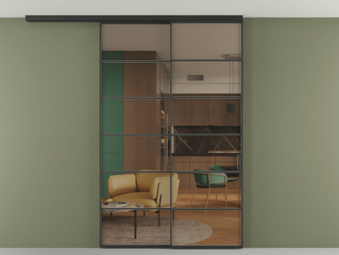 Перегородка Formato вдоль стены на потолок телескопик синхро 2 #VENDORCODE# #FURNISH# #GLASS# Цена #PRICE# #CURRENCY# | Volhovec