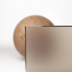 Сатинированное бронзовое стекло, триплекс, 7 мм