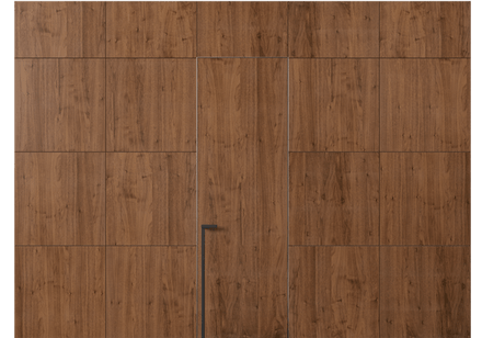 Панели для отделки стен Панель Шпон с эффектом NaturWood. Цвет Орех умбра матовый. Материал Шпон Naturwood. Коллекция Шпон с эффектом NaturWood. Картинка.