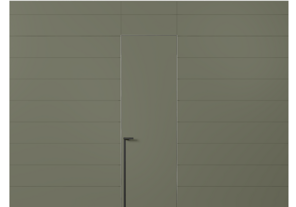 Панели для отделки стен Стеновая панель в эмали Матовый оливковый тёмный. Цвет Матовый оливковый тёмный. Материал Гладкая эмаль. Коллекция Эмаль. Картинка.