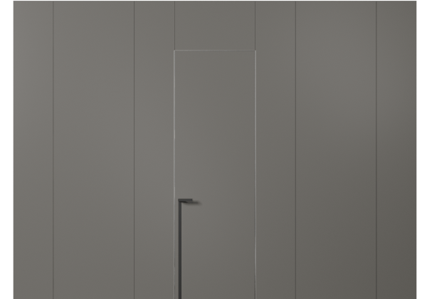 Панели для отделки стен Стеновая панель в эмали Матовый классический серый. Цвет Матовый классический серый. Материал Гладкая эмаль. Коллекция Эмаль. Картинка.