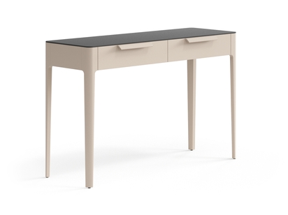 Мебель Консоль Piega 2 ящика. Цвет Матовый бисквитный. Материал Гладкая эмаль. Коллекция Консоль Piega 2 ящика. Картинка.