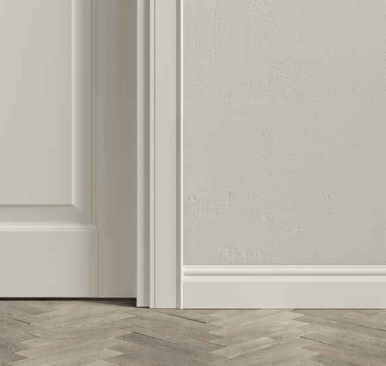 Плинтус Плинтус Классический. Цвет Матовый светло-серый. Коллекция Плинтус Классический. Картинка.