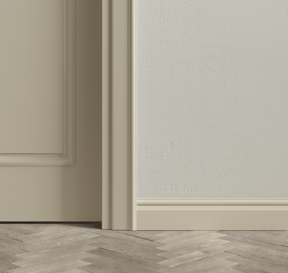 Плинтус Плинтус Неоклассический. Цвет Матовый бежево-серый. Коллекция Плинтус Неоклассический. Картинка.