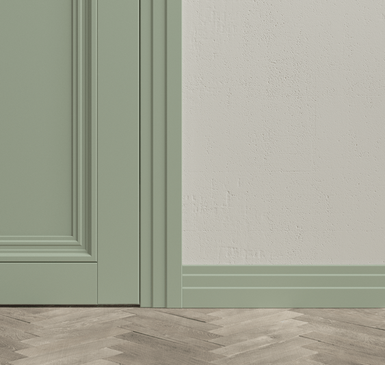 Плинтус Плинтус Каскадный. Цвет ПЭТ светло-оливковый. Коллекция Плинтус Каскадный. Картинка.