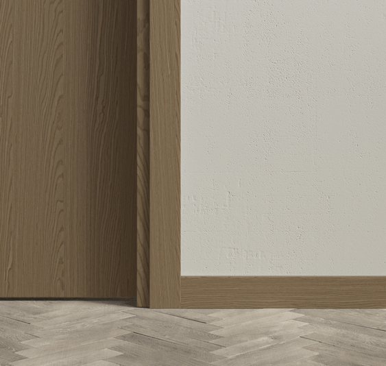 Плинтус Плинтус Плоский 75 мм. Цвет Дуб дымный. Коллекция Плинтус Плоский 75 мм. Картинка.