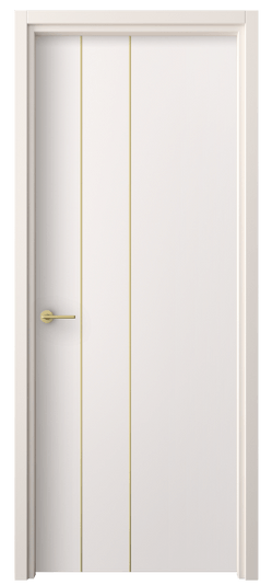 Дверь межкомнатная 4203 ПЭКС. Цвет ПЭТ кремово-серый. Материал ПЭТ. Коллекция Freedom. Картинка.