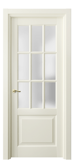 Дверь межкомнатная 0748 ММБ САТ. Цвет Матовый молочно-белый. Материал Гладкая эмаль. Коллекция Лигнум. Картинка.