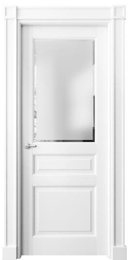 Дверь межкомнатная 6304 ББЛ САТ-Ф. Цвет Бук белоснежный. Материал Массив бука эмаль. Коллекция Toscana Plano. Картинка.