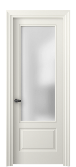Дверь межкомнатная 8542 МЖМ САТ. Цвет Матовый жемчужный. Материал Гладкая эмаль. Коллекция Esse. Картинка.
