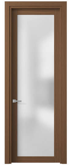 Дверь межкомнатная 2102 МШДШ САТ. Цвет Дуб шоколадный. Материал Мультишпон. Коллекция Planum. Картинка.