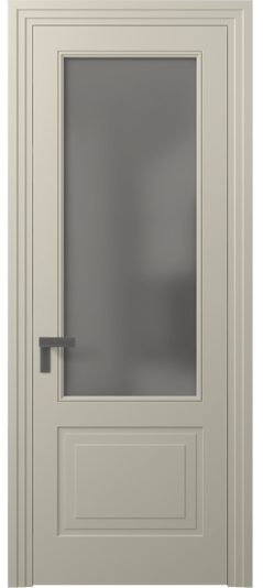 Дверь межкомнатная 8352 МБСР СЕР САТ. Цвет Матовый бежево-серый. Материал Гладкая эмаль. Коллекция Rocca. Картинка.