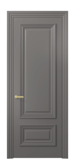 Дверь межкомнатная 8841 МКЛС. Цвет Матовый классический серый. Материал Гладкая эмаль. Коллекция Прайм. Картинка.