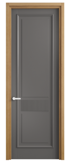 Дверь межкомнатная 6717 МКЛС . Цвет Матовый классический серый. Материал Гладкая эмаль. Коллекция Шарм. Картинка.