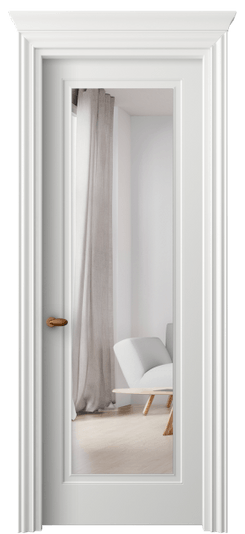 Дверь межкомнатная 8503 МССР ЗЕР. Цвет Матовый светло-серый. Материал Гладкая эмаль. Коллекция Esse. Картинка.