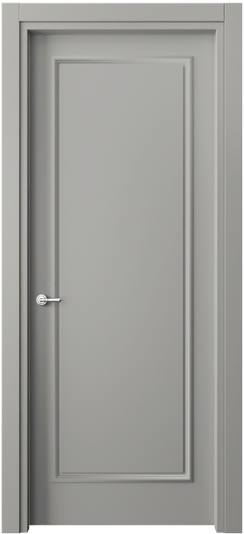 Дверь межкомнатная 8101 МНСР. Цвет Матовый нейтральный серый. Материал Гладкая эмаль. Коллекция Paris. Картинка.