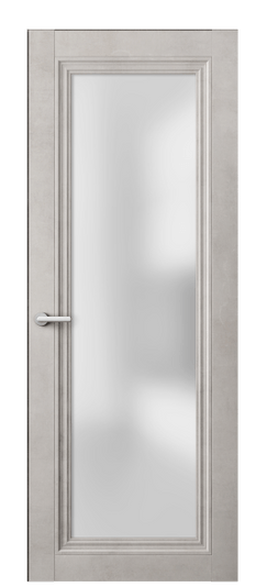 Дверь межкомнатная 2502 ЛСЕ САТ. Цвет Леон серебро. Материал Teknofoil Ламинатин. Коллекция Centro. Картинка.