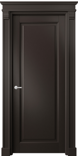 Дверь межкомнатная 6301 БАН. Цвет Бук антрацит. Материал Массив бука эмаль. Коллекция Toscana Plano. Картинка.