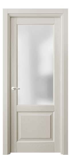 Дверь межкомнатная 0740 ДОС САТ. Цвет Дуб облачный серый. Материал Массив дуба эмаль. Коллекция Лигнум. Картинка.