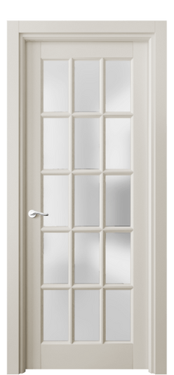 Дверь межкомнатная 0708 МОС САТ. Цвет Матовый облачно-серый. Материал Гладкая эмаль. Коллекция Лигнум. Картинка.