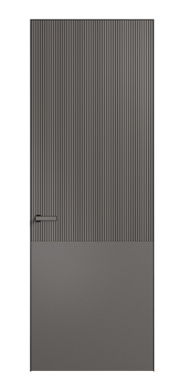 Дверь межкомнатная ПУ 8205 МКЛС Матовый классический серый. Цвет Матовый классический серый. Материал Гладкая эмаль. Коллекция Velvet. Картинка.