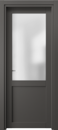 Дверь межкомнатная 2122 ПЭГФ САТ. Цвет ПЭТ графитовый. Материал ПЭТ. Коллекция Neo1. Картинка.
