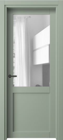 Дверь межкомнатная 2122 ПЭСО ПРОЗ. Цвет ПЭТ светло-оливковый. Материал ПЭТ. Коллекция Neo. Картинка.