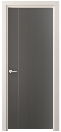 Дверь межкомнатная 4203 ПЭГФ. Цвет ПЭТ графитовый. Материал ПЭТ. Коллекция Freedom. Картинка.