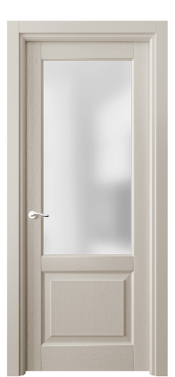 Дверь межкомнатная 0740 ДСБЖ САТ. Цвет Дуб светло-бежевый. Материал Массив дуба эмаль. Коллекция Lignum. Картинка.