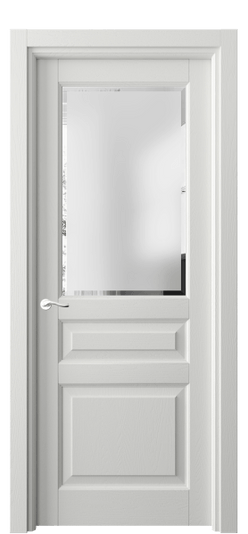 Дверь межкомнатная 0710 ДССР САТ-Ф. Цвет Дуб светло-серый. Материал Массив дуба эмаль. Коллекция Лигнум. Картинка.