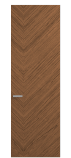Дверь межкомнатная ПУ 0201 ОУММР Орех умбра матовый. Цвет Орех умбра матовый рифт. Материал Радиальный шпон Naturwood. Коллекция Rift. Картинка.