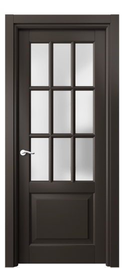 Дверь межкомнатная 0748 МАН САТ. Цвет Матовый антрацит. Материал Гладкая эмаль. Коллекция Лигнум. Картинка.